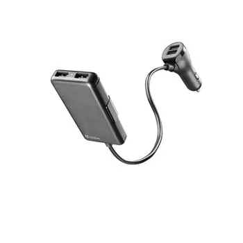 CellularLine Autonabíječka s 4 x USB / 7.2 A / černá