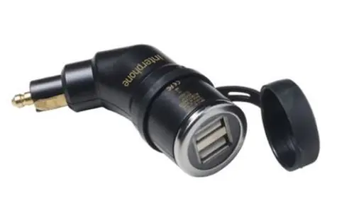 Interphone DIN adaptér s 2xUSB výstupem pro motocykly / 2A