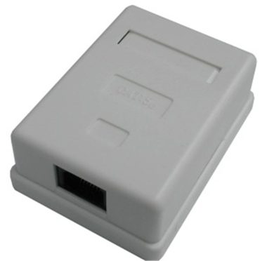 DATACOM Jednozásuvka nad omítku / 1 x RJ45 / CAT5E / UTP