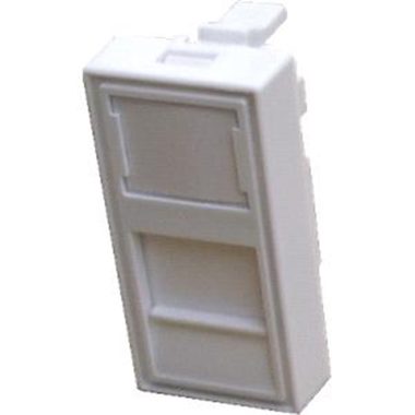 DATACOM Modul 45x22.5mm do parapetní lišty s clonkou / bílý