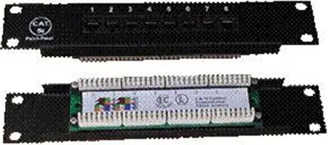 DATACOM Patch panel 10" UTP / CAT5E / 8portů / 1U