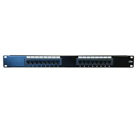 DATACOM Patch panel 16p. UTP / CAT5E / 1U / 19" / LSA Krone