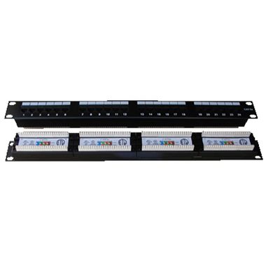 DATACOM Patch panel 24x (Dual) / RJ-45 / CAT5E / UTP / 1U / 19"