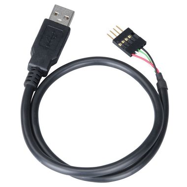 AKASA kabel externí USB na interní USB konektor / ext. USB (A)- interní 4pin na desce / 40cm