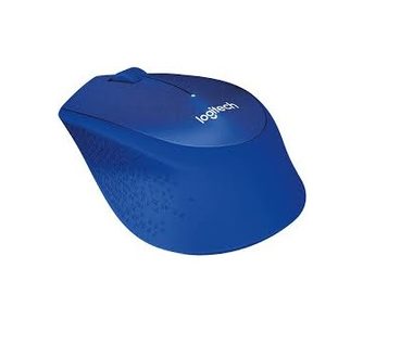 Logitech M330 Silent Plus modrá / optická myš / bezdrátová / 3 tlačítka / 1000dpi