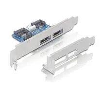 Delock záslepka 2x eSATAp, + low profile