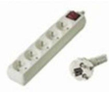 PremiumCord prodlužovací přívod 230V / 3m / 5 zásuvek / vypínač