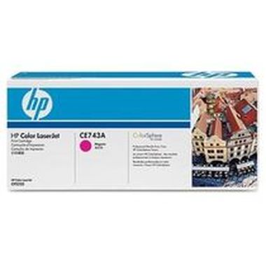 HP CE743A originální toner / CP5225 / 7.300 stran / Fialový