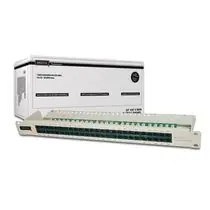DIGITUS Patch Panel, ISDN, 50 Port, 19", 1U, LSA šedý