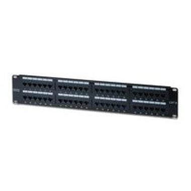 Digitus Patch Panel 19",CAT6,8P8C,LSA,2U,48 x RJ45, nestíněný,černý