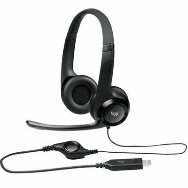 Logitech Headset H390 / USB / stereo sluchátka s mikrofonem