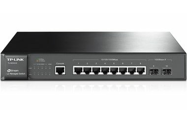 TP-Link TL-SG3210 / Switch / 20 Gbps / 8x GLAN / 2x Gigabit SFP / 1x konzole