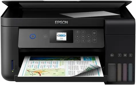 EPSON EcoTank L4160 / 3in1 / CIS / A4 / 33ppm black / 4ink / USB / Wi-Fi / LCD touch-panel / SD reader / Tank system