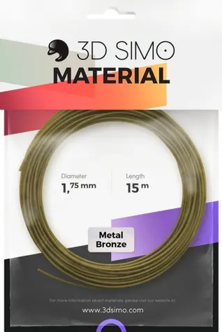 3DSimo Filament METAL - zlatá 15m
