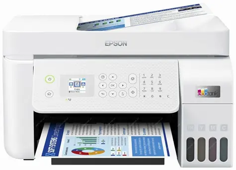 Epson EcoTank L5296 bílá / Ink. multifunkce / A4 / 33ppm / 5760x1440dpi / tisk & sken. & kop. & fax / USB & Wi-Fi  & LAN