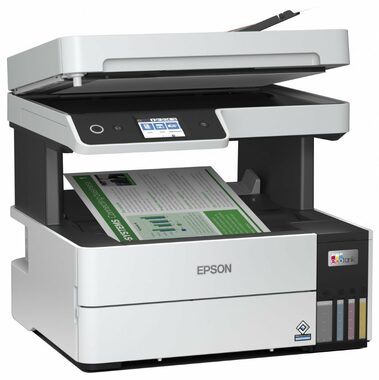 Epson EcoTank L6460 bílá / Inkoustová multifunkce / A4 / 37ppm / 4800x1200dpi / tisk & ske. & kop. / Wi-Fi & USB & LAN