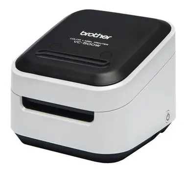 Rozbaleno - Brother VC-500W / Plnobarevná tiskárna štítků / 313dpi / max šířka 50 mm / USB / Wi-Fi / rozbaleno