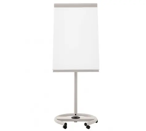 Magnetoplan Junior Plus Mobil Flipchart tabule magnetická / 68×97 cm / Výklopná ramena / kolečka