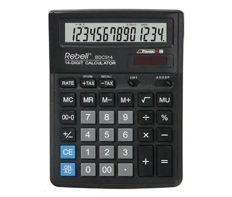 REBELL BDC514 kalkulačka černá