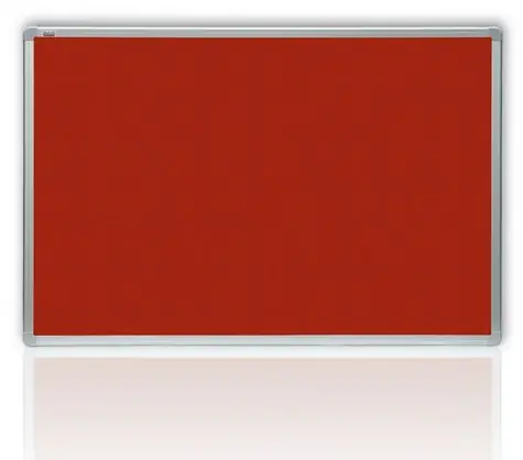 2x3 Filcová tabule v hliníkovém rámu 90x120 cm červená 