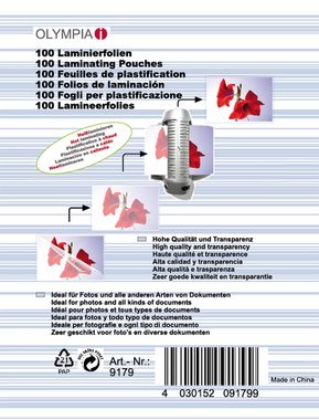 Olympia Business Cards Laminovací fólie 125mic / 100ks