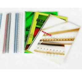 RENZ Kovové hřbety 2:1 38mm bílá 20ks