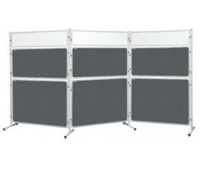 2x3 Modular tabule 120x180 cm filcový šedý / Panel pro modulární stěnový systém