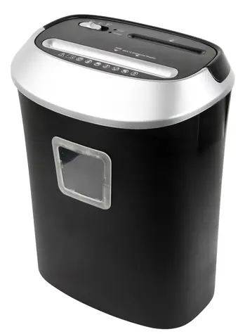 Activejet ASH-1201D Skartovačka černá / 25l / přímý řez 5 x 38 mm / bezpečnost 3 / 12 listů