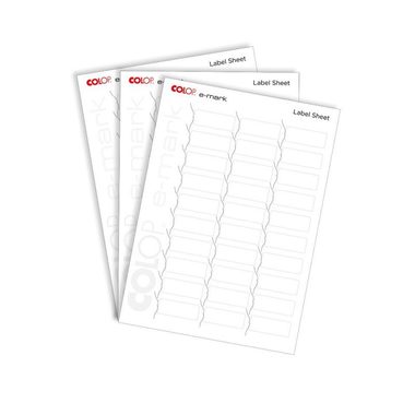 COLOP e-mark label sheets 48 x 18 mm / 10 x A4 (30x štítků na archu)