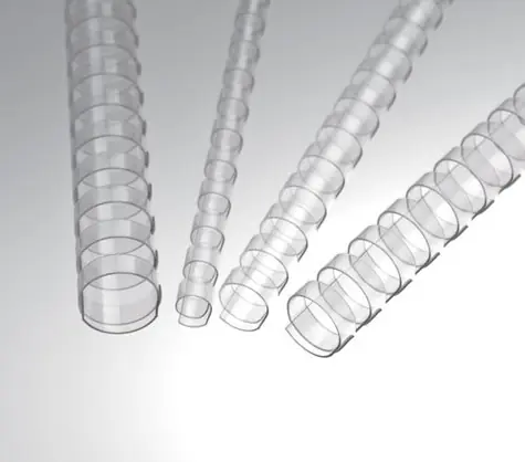 Eurosupplies Plastové hřbety 16mm čirá / pro 101–120 listů - 80 g papíru / 100 ks