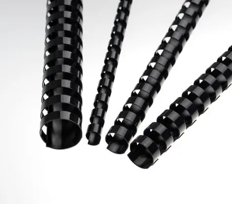 Eurosupplies Plastové hřbety 22mm černá / pro 151–180 listů - 80 g papíru / 50 ks