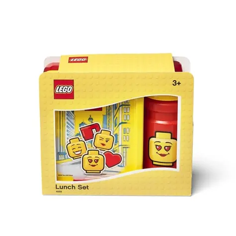 LEGO® Lunch 40581725  ICONIC Girl svačinový set žluto-červená / láhev a box