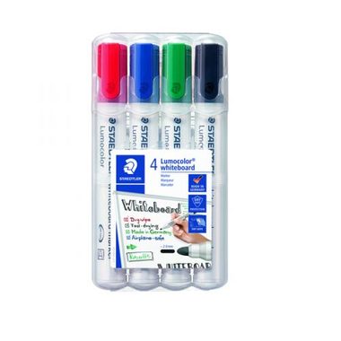 Staedtler Lumocolor 351 / popisovače na bílou tabuli / 2 mm / sada 4 barev