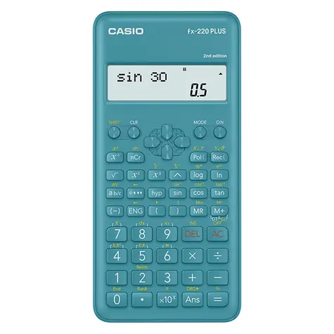 CASIO FX 220 PLUS 2E modrá / Kalkulačka školní