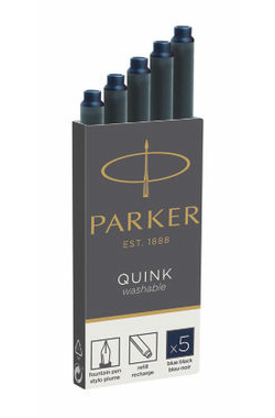 PARKER Quink modročerná 5ks / inkoustové bombičky