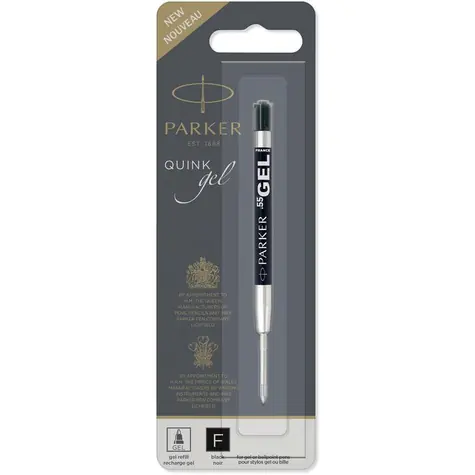 PARKER Quink Ballpoint Gel černá hrot F 1ks / gelová náplň do kuličkových per