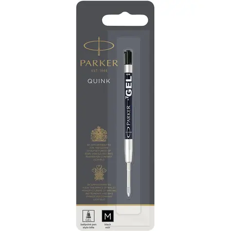 PARKER Quink Gel černá hrot M 1ks / gelová náplň do kuličkové pera