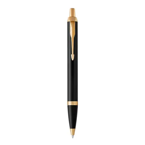 PARKER Royal IM Black GT hrot M / kuličkové pero / barva náplně: modrá