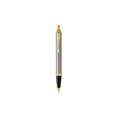 PARKER Royal IM Brushed Metal GT hrot M / kuličkové pero / barva náplně: modrá