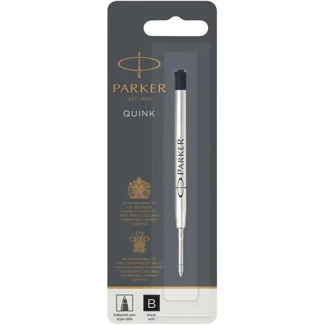 PARKER Quink Ballpoint Pen B černá 1ks / náplň do kuličkových per