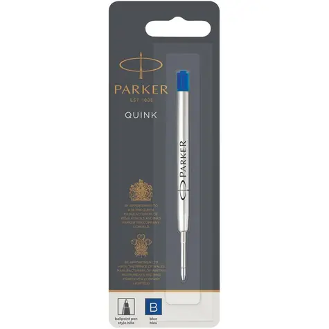 PARKER Quink Ballpoint Pen B modrá 1ks / náplň do kuličkových per