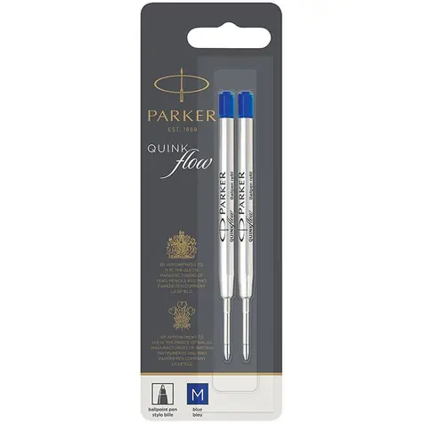 PARKER Quinkflow Ballpoint Pen M modrá 2ks / náplň do kuličkových per