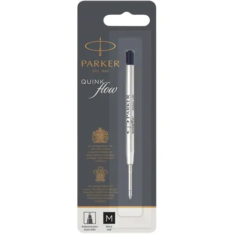 PARKER Quinkflow Ballpoint Pen M černá 1ks / náplň do kuličkových per