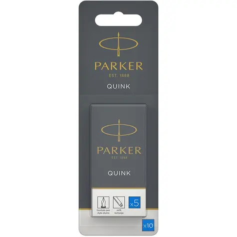 PARKER Quink Inkoustové bombičky modrá 10ks / do plnicích per Parker
