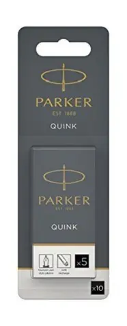 PARKER Quink Inkoustové bombičky černá 10ks / do plnicích per Parker