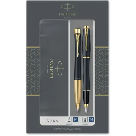 PARKER Urban Matte Black GT Duo Set / sada plnicí pero a kuličkové pero