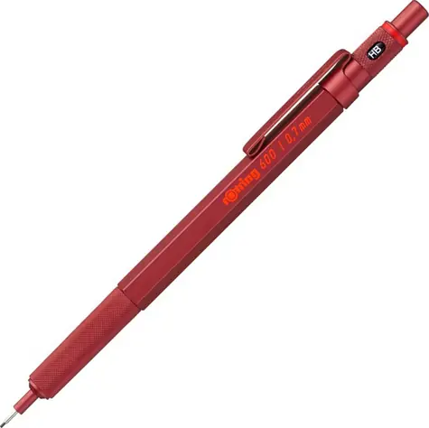 Rotring 600 0.7 mm červená / Mikrotužka 