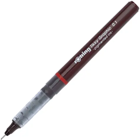 Rotring Tikky Graphic 0.1 mm / Grafický liner / Barva: černá