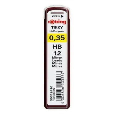Rotring Tuhy 0.35mm - HB 12 ks / Tuhy do mikrotužky