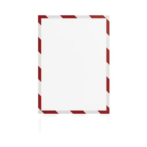 Magnetoplan Magnetofix Magnetický rámeček A4 bezpečnostní červeno-bílý (5ks)